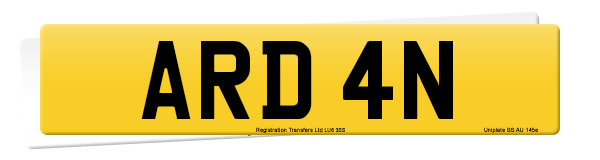 Registration number ARD 4N